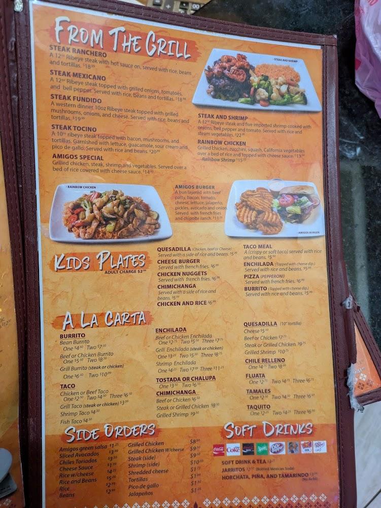 Amigos Mexican Family Restaurant Menu image 2