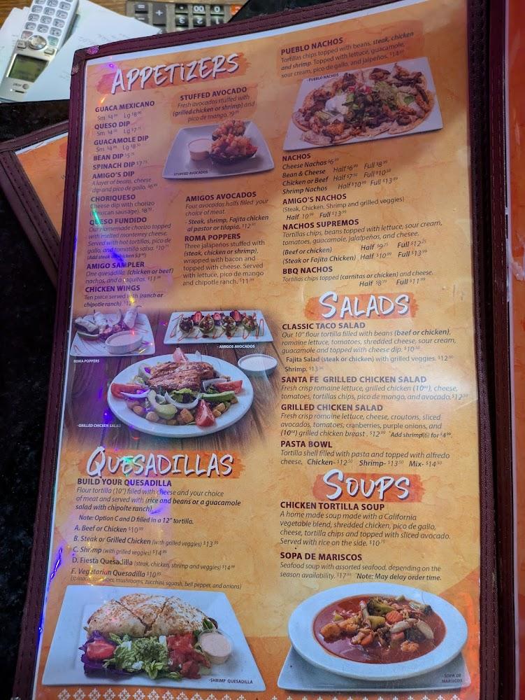 Amigos Mexican Family Restaurant Menu image 3