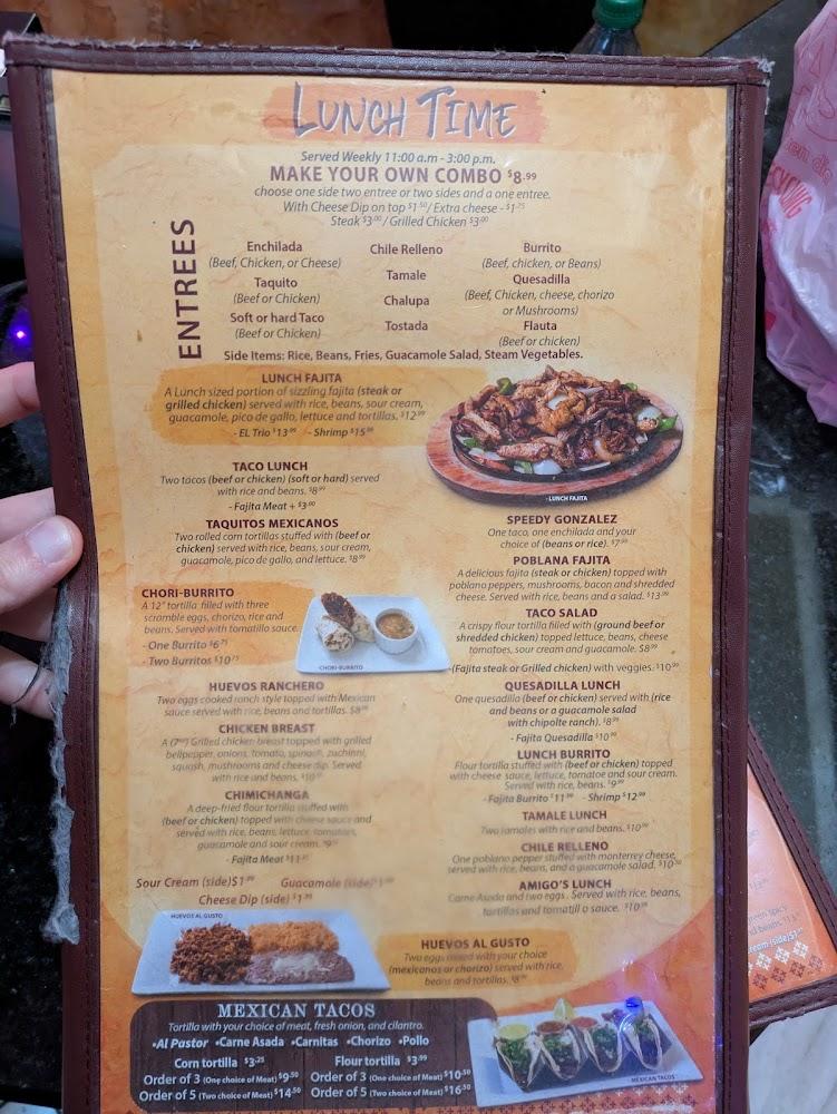 Amigos Mexican Family Restaurant Menu image 4